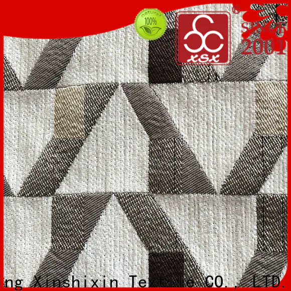 XSX effect geometric curtain fabric for business for Home Textile