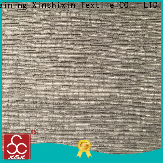 XSX strip chenille jacquard fabric supply for Bedding