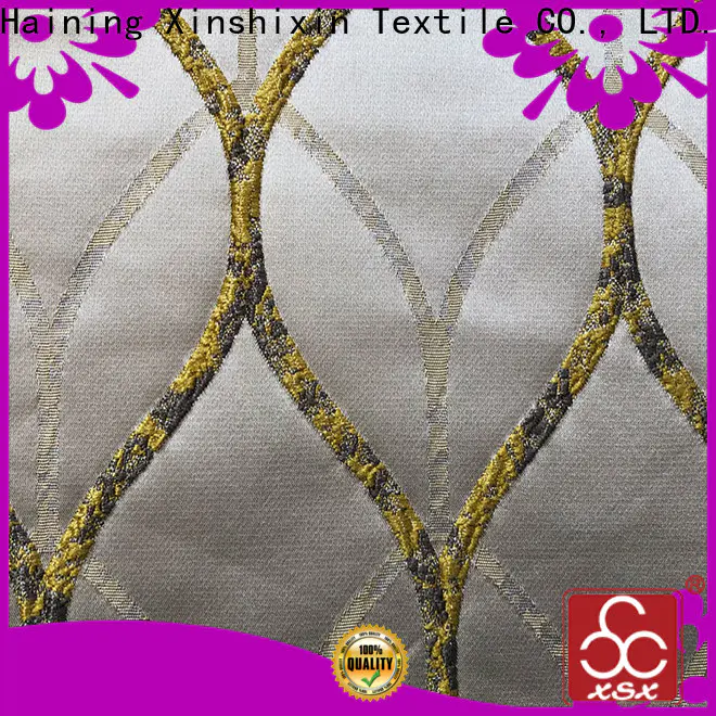 XSX upholstery jacquard woven fabric factory for Bedding