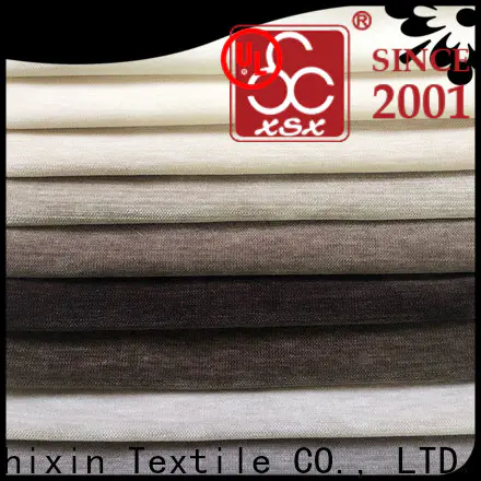 XSX velvet cream and grey curtain fabric factory for Sofa