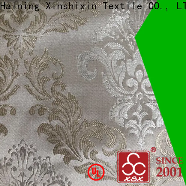 XSX printing yellow drapery fabric for Home Textile