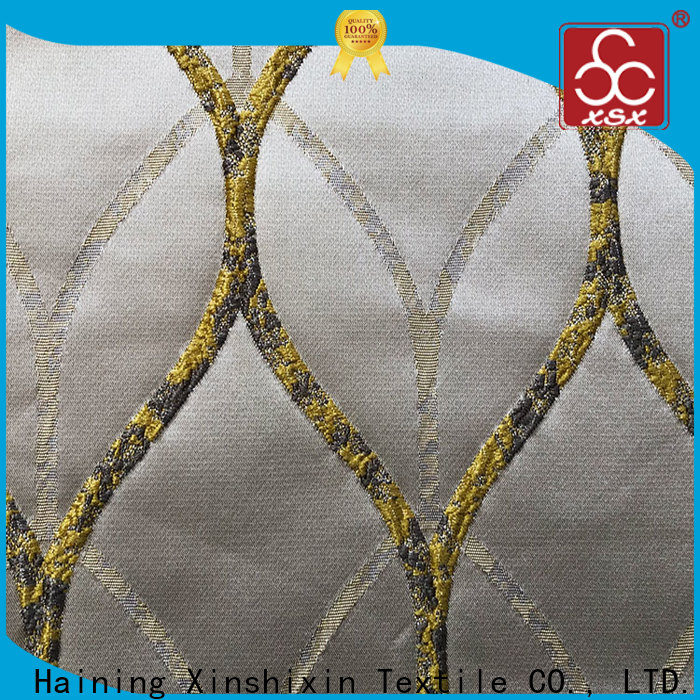 XSX rich black floral upholstery fabric for Curtain