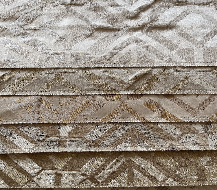 XSX Textile metallic white polyester fabric for Sofa-1