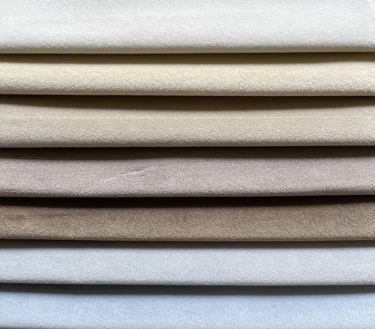 Custom Modern Plain Velvet Upholstery Fabric for Sofa WD20140A