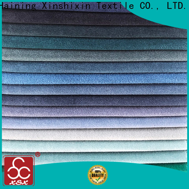 XSX Textile velvet cream upholstery fabric company for Bedding