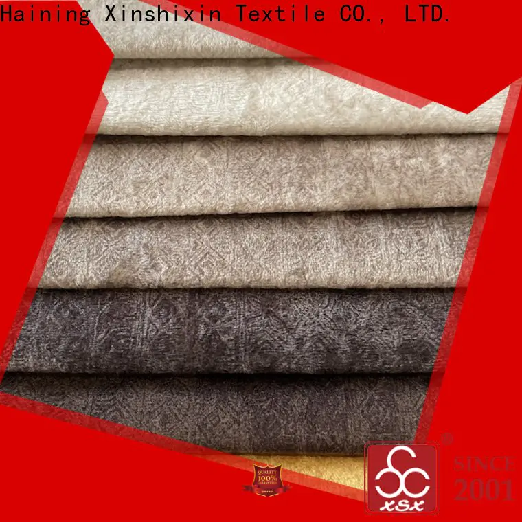XSX Textile spacedyed polyester chenille fabric supply for Furniture