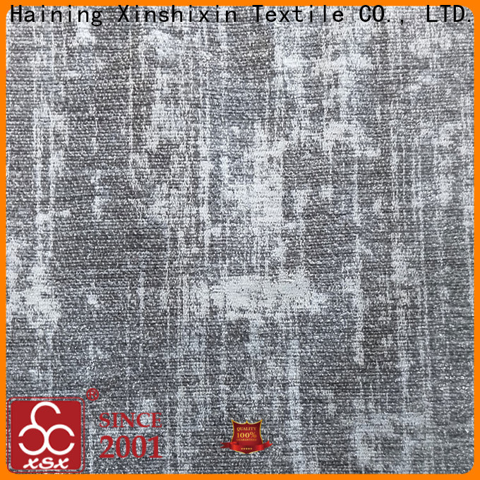 XSX Textile t19075a gray chenille fabric factory for couch