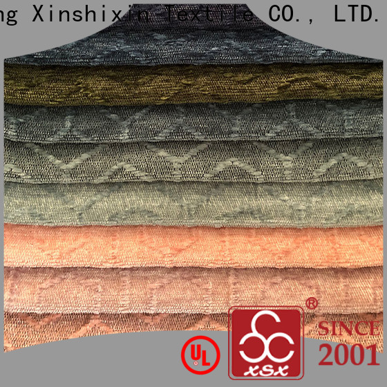XSX Textile top polyester velvet manufacturers for couch