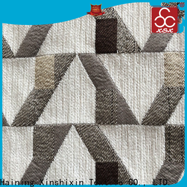 XSX Textile stripe faux suede upholstery fabric company for Cushion Cover