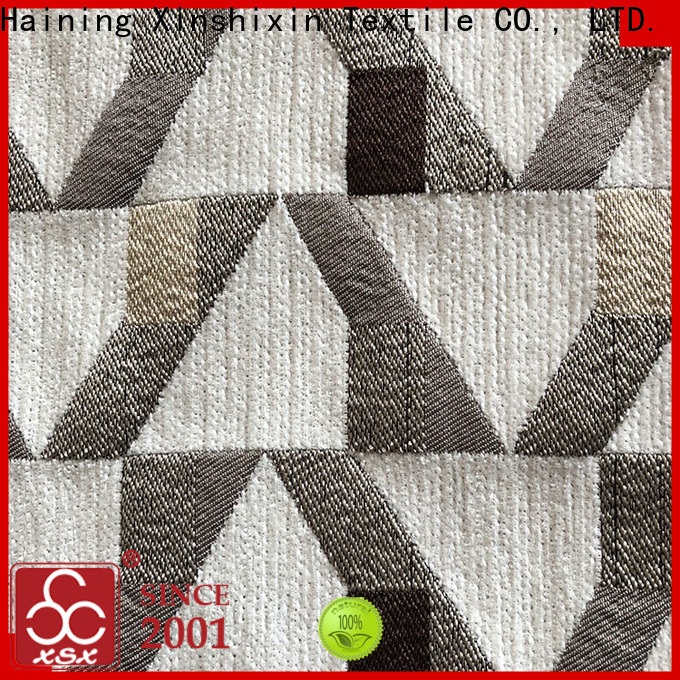 XSX Textile chenille sofa fabric material company for Furniture