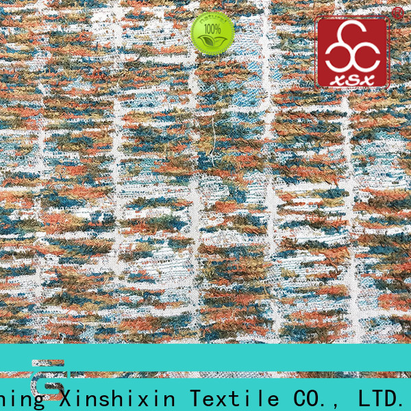 XSX Textile shaped green chenille fabric factory for Bedding
