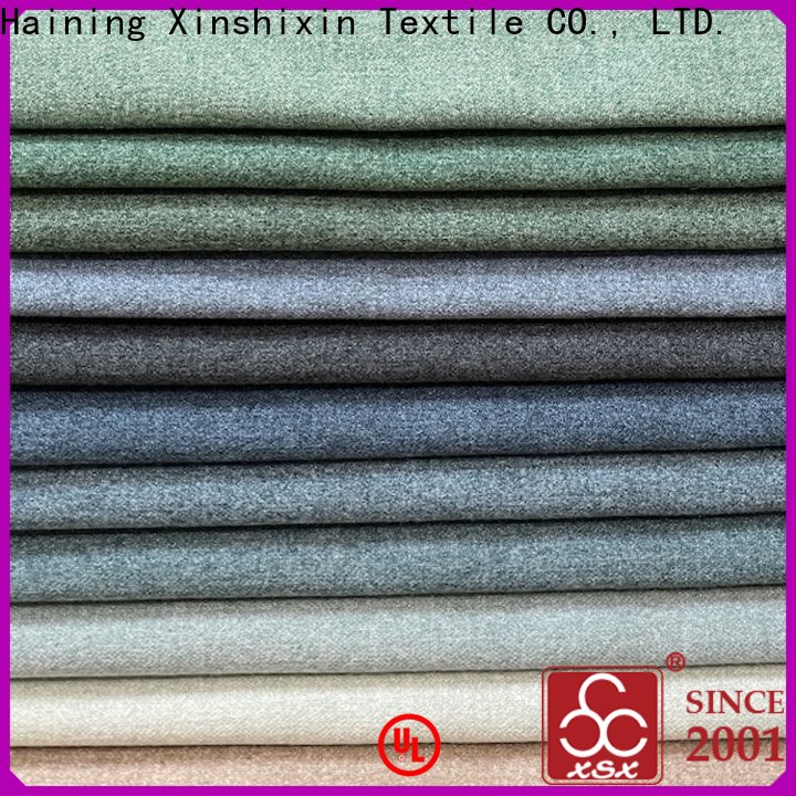 XSX Textile mosaic blue and yellow curtain fabric for Sofa