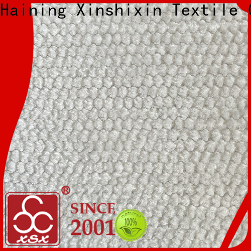 XSX Textile woven polyester velvet fabric supply for couch