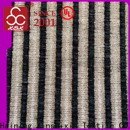 XSX Textile irregular white chenille fabric by the yard manufacturers for Sofa