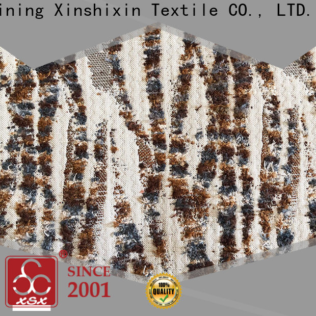 XSX Textile pattern chenille fabric by the yard manufacturers for Bedding