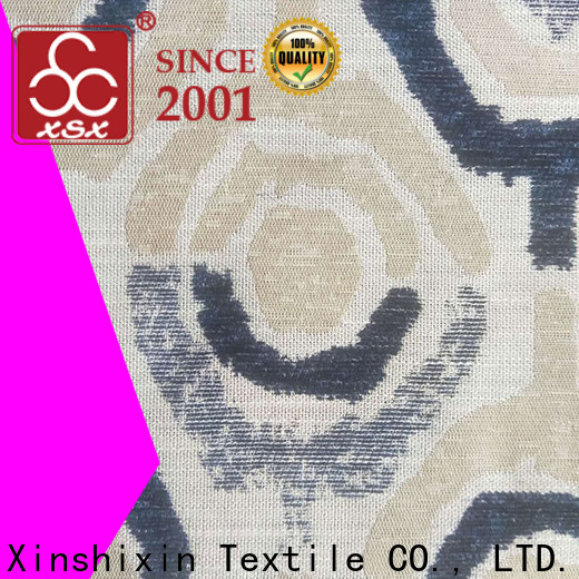 XSX Textile sectiondyed geometric curtain fabric for business for Home Textile