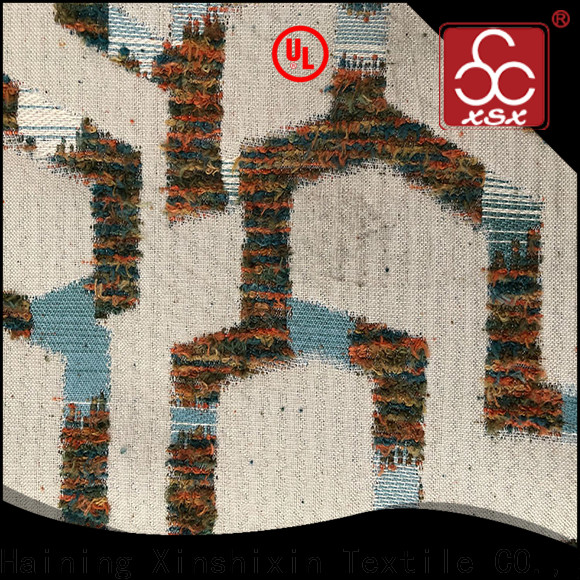 XSX Textile custom polyester chenille fabric company for couch