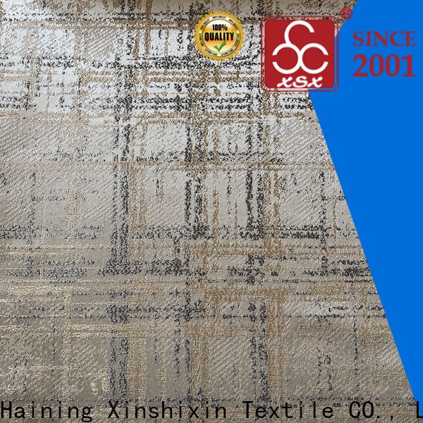 XSX Textile grid sofa fabric price for business for Furniture