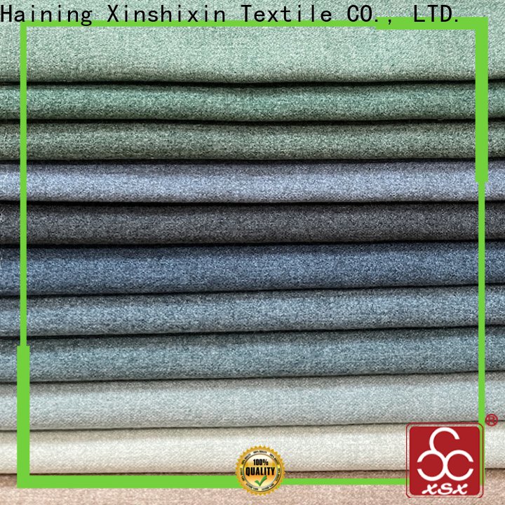 XSX Textile softtouching spotlight velvet upholstery factory for Sofa
