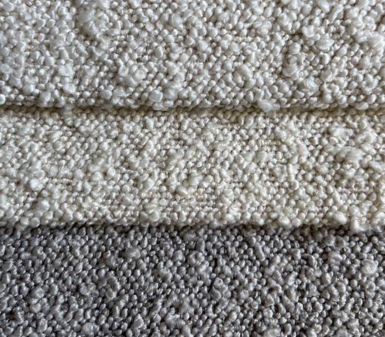 Two-Toned Soft Boucle Fabric for Sofa Woven Upholstery Fabric Stock S20010A