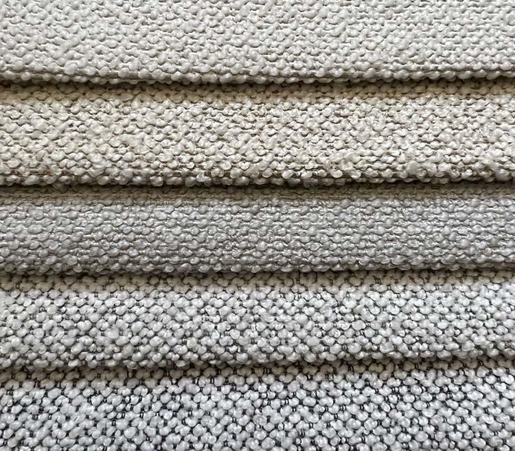 Two-Toned Soft Boucle Fabric for Sofa Woven Upholstery S21033A