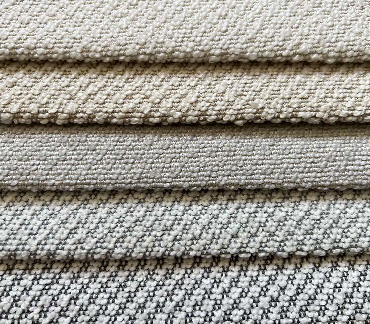 Two-Toned Soft Boucle Fabric for Sofa Woven Upholstery S21038A