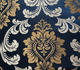 Custom Upholstery Fabric Delicate Floral Damask Jacquard Curtain Drapery Fabric H19022A