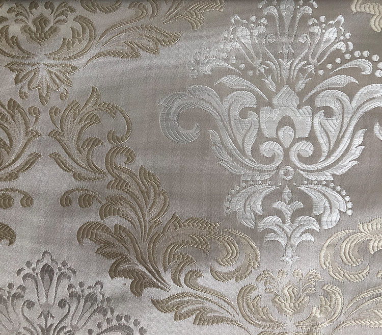 Rich Appealing Floral Damask Jacquard Curtain Fabric Upholstery Fabric Supplier H19023A