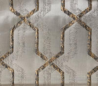 Custom Striking Classic Geometric Jacquard High-Warp Density Upholstery Fabric Curtain Material Wholesale Fabric H19122G