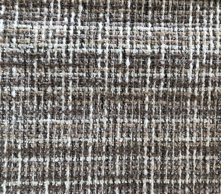 Elegant and Modern Mosaic Grid Shaped Chenille Upholstery Fabric for Sofa S19047A