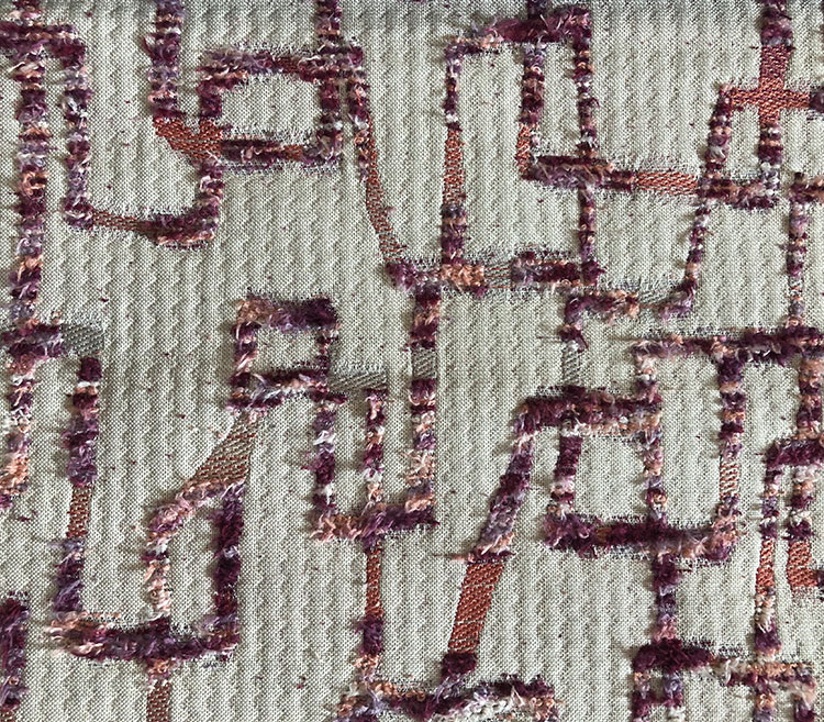 Mysterious Maze-Shaped Section-Dyed Chenille Fabric for Sofa Upholstery Fabric Supplier S19057A