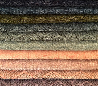Contemporary Two-Toned Hexagonal Chenille Woven Fabric Upholstery Fabric for Sofa Wholesale T19061A